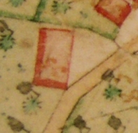 Kartenausschnitt aus Katasterkarte 1818; Haus Nr. 34