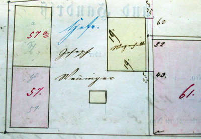 Nachtrag zum Primärkataster Verrenberg, 1854-55; Haus 57