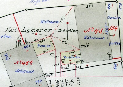 Nachtrag zum Primärkataster Verrenberg , 1899; Haus 48