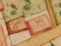 Kartenausschnitt aus Katasterkarte 1818; Haus Nr.25