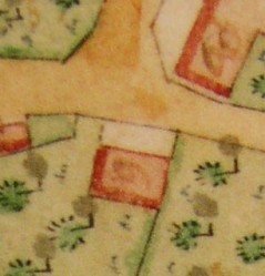 Kartenausschnitt aus Katasterkarte 1818; Haus Nr. 9