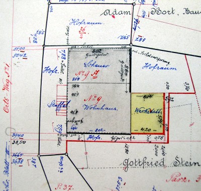 Nachtrag zum Primärkataster Verrenberg , 1892-93; Haus 9