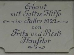 Inschrift in Scheune 62a in Verrenberg