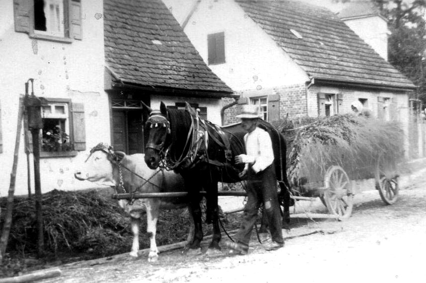 Ludwig Adam Bort 1939 vor seinem Haus