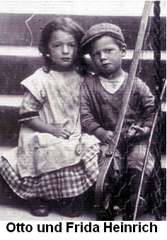 Otto und Frida Heinrich als Kinder