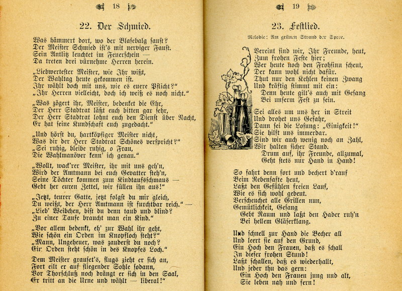 Gedichtband von Eberhard Schanzenbach aus Verrenberg, 1898
