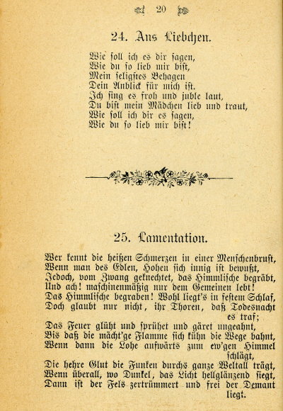 Gedichtband von Eberhard Schanzenbach aus Verrenberg, 1898