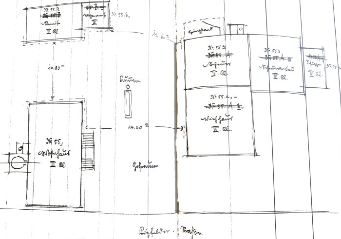 Skizze Hof 55 in Verrenberg - 1896