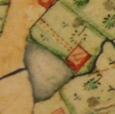 Kartenausschnitt aus Katasterkarte 1818; Haus Nr. 11