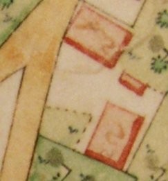 Kartenausschnitt aus Katasterkarte 1818; Haus Nr. 2