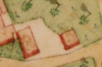 Kartenausschnitt aus Katasterkarte 1833; Haus Nr. 23