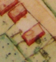 Kartenausschnitt aus Katasterkarte 1818; Haus Nr. 30