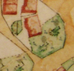 Kartenausschnitt aus Katasterkarte 1818; Haus Nr. 59