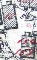 Kartenausschnitt aus Katasterkarte 1839; Haus Nr. 15