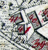 Kartenausschnitt aus Karte von 1839; Haus Nr. 41