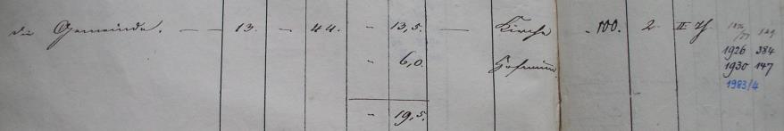 Eintrag im Primärkataster von 1839; Kirche 44