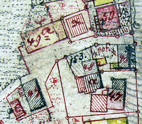Ergänzungskarte zum Primärkataster Verrenberg 1833; Haus 49