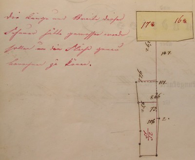 Nachtrag zum Primärkataster Verrenberg , 1899; Haus 16-17