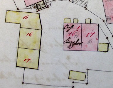 Nachtrag zum Primärkataster Verrenberg , 1855-56; Haus 16-17