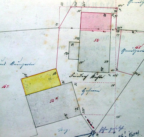 Nachtrag zum Primärkataster Verrenberg , 1867-68; Haus 52