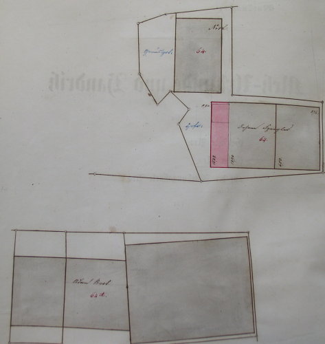 Nachtrag zum Primärkataster Verrenberg, 1875-76; Haus 64