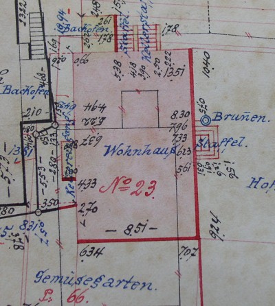 Nachtrag zum Primärkataster Verrenberg , 1890-91; Haus 23