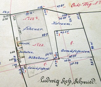 Nachtrag zum Primärkataster Verrenberg , 1896; Haus 27