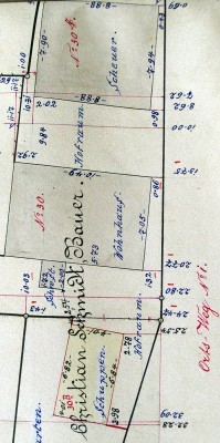 Nachtrag zum Primärkataster Verrenberg , 1896; Haus 30