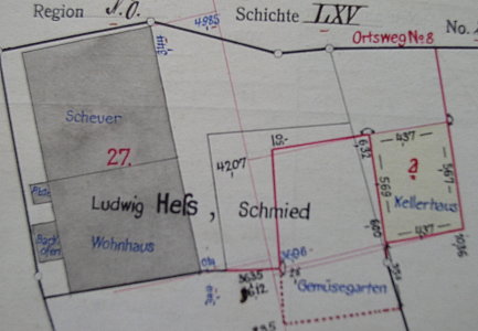 Nachtrag zum Primärkataster Verrenberg , 1914; Haus 27