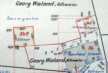 Nachtrag zum Primärkataster Verrenberg, 1914; Haus 34