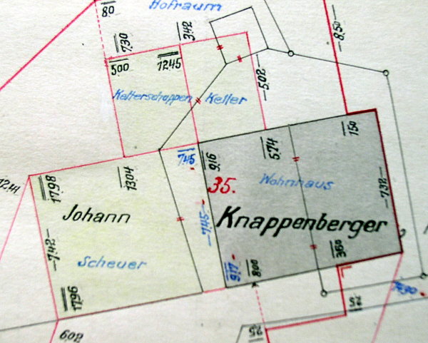 Nachtrag zum Primärkataster Verrenberg, 1922; Haus 35