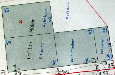 Nachtrag zum Primärkataster Verrenberg, 1939; Haus 46