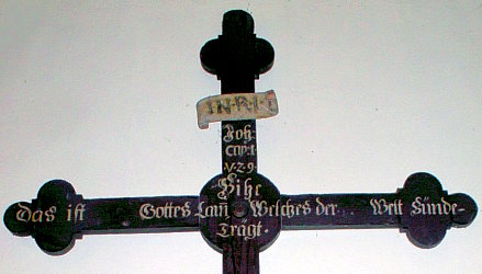 Crucifix im Verrenberger Rathaus von 1739