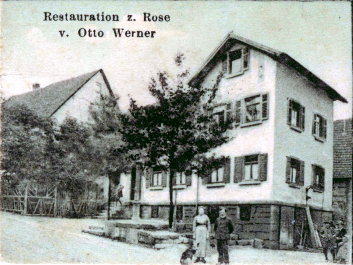 Haus 47; Otto Werner mit Frau vor 1918