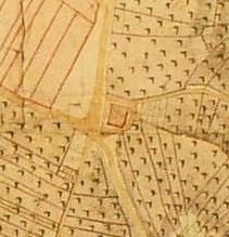 Karte von 1818 mit der Staigenkelter