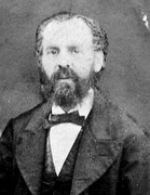 Lehrer Friedrich Stecher, um 1880 in Verrenberg